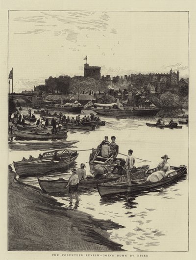 The Volunteer Review, Going Down by River by William Lionel Wyllie